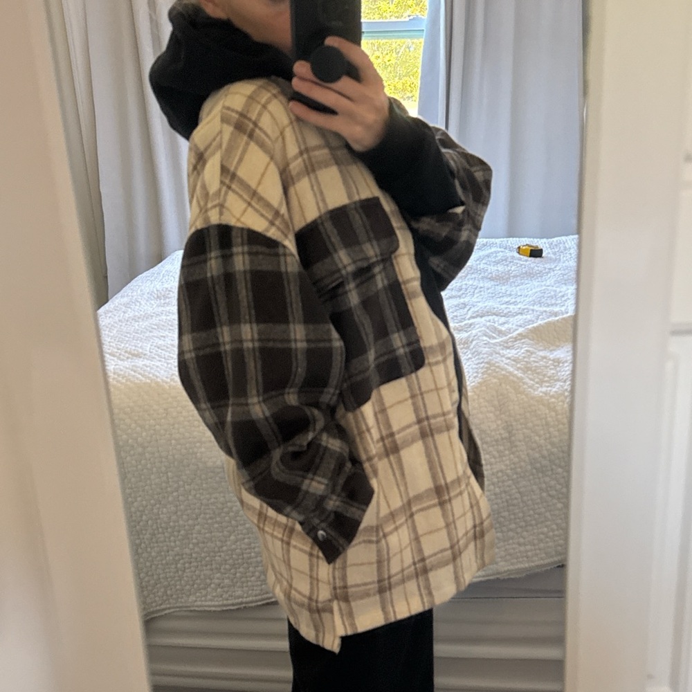 Princess Polly Plaid Shirt Jacket